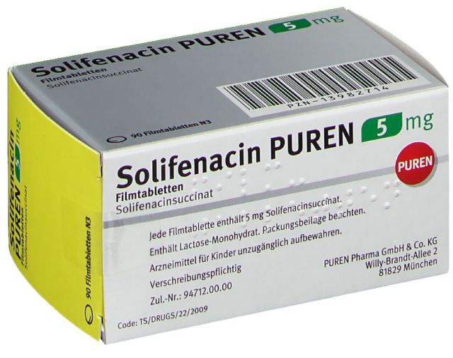 موارد مصرف یوریناسین Solifenacin