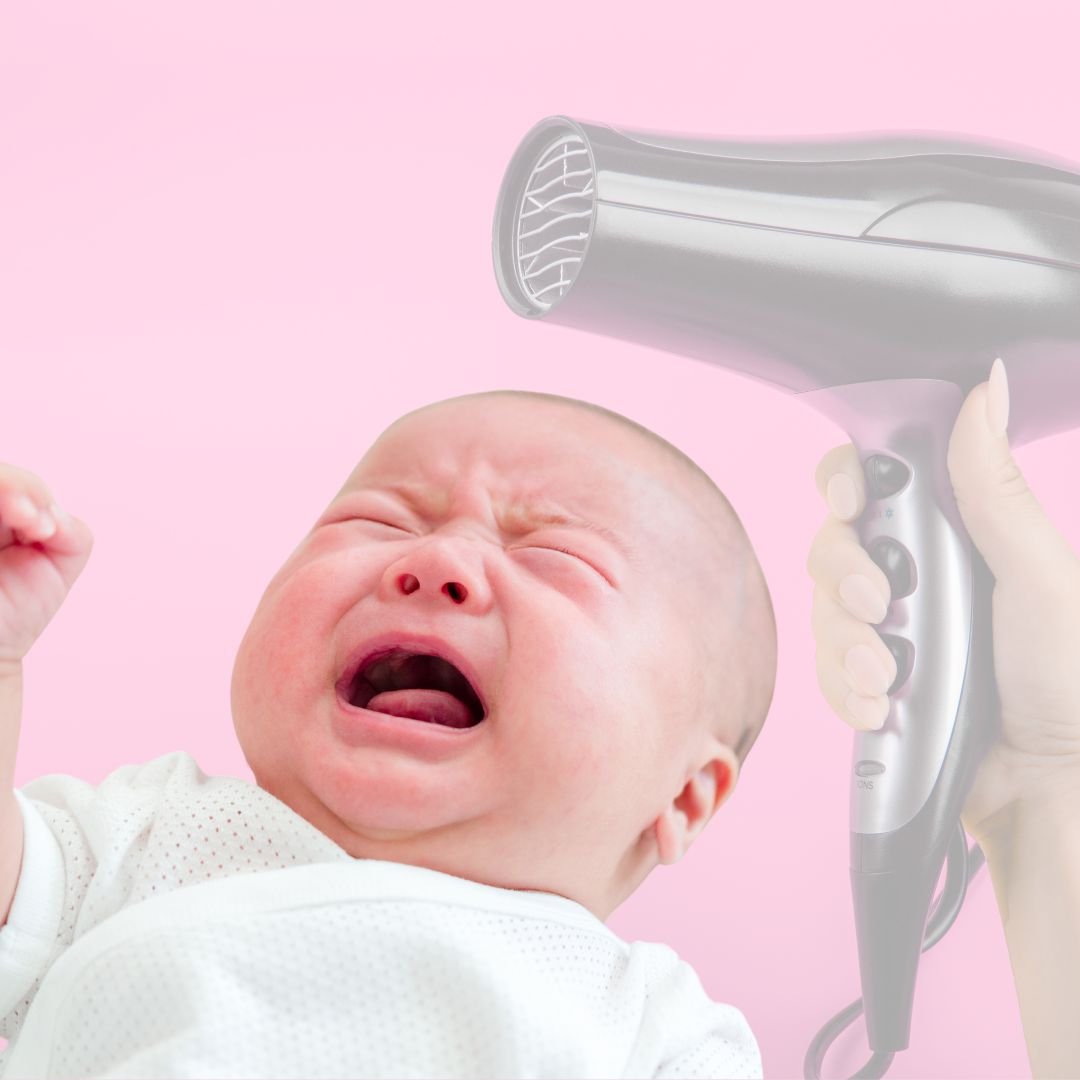 نحوه ترک نوزاد از صدای سشوار